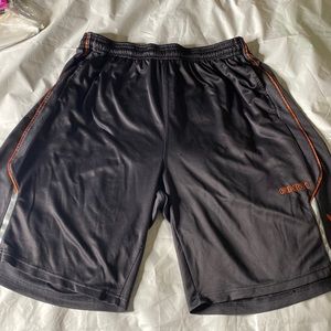 And 1 Gray & Orange Athletic Basketball Workout Shorts Size 3XL used.
